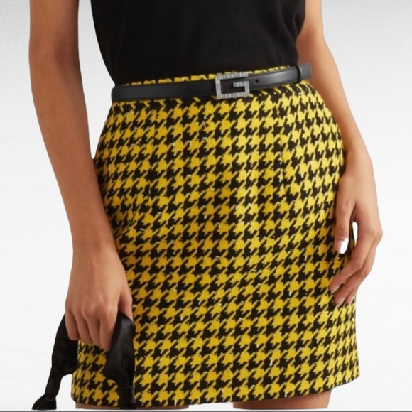 THE LIMITED KNIT HOUNDSTOOTH MINI SKIRT WITH POCKETS - Picture 4 of 10